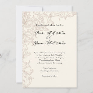 Wings of Love Wedding Collection Invitation