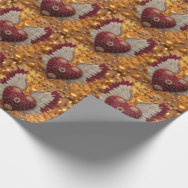 "Wings Of Love" Wrapping Paper (Corner)
