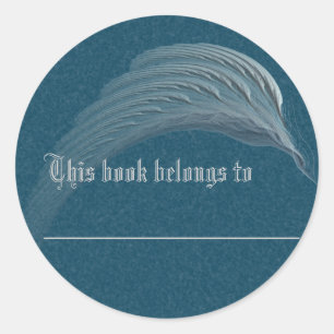 Wings of Peace Abstract Art Classic Round Sticker