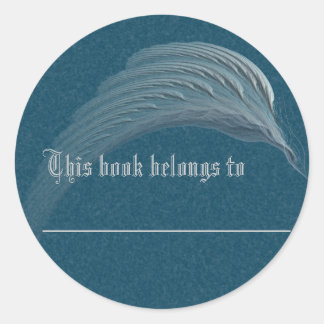 Wings of Peace Abstract Art Classic Round Sticker