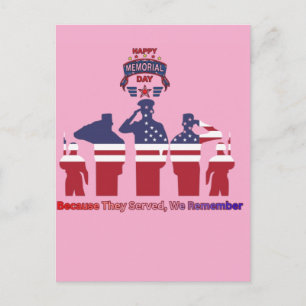 Wings of remembrance pink postcard