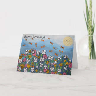 Wings of Summer birthday card