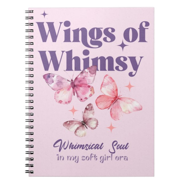 Wings of Whimsy Spiral Notebook (Front)