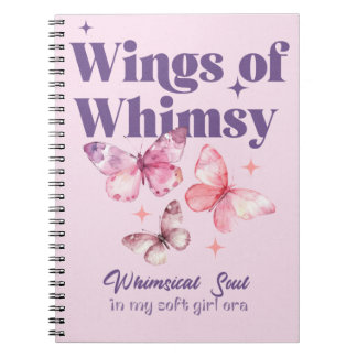 Wings of Wincy | Soft Girl Spiral Notebook