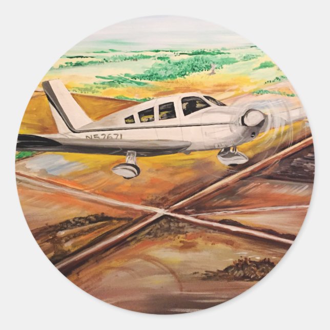 Wings Over Kansas Classic Round Sticker (Front)