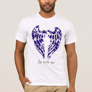 wings_stars2, fly with me T-Shirt