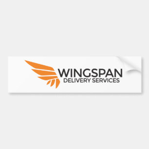 WINGSPAN Delivery Services bumper sticker (white)