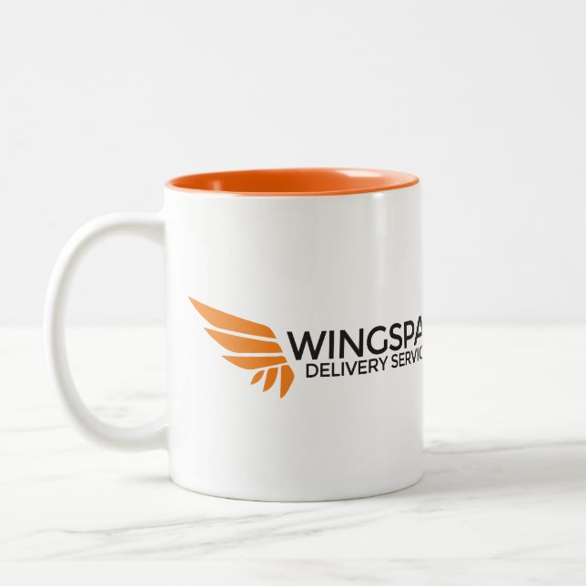 WINGSPAN Delivery Services logo mug (Left)