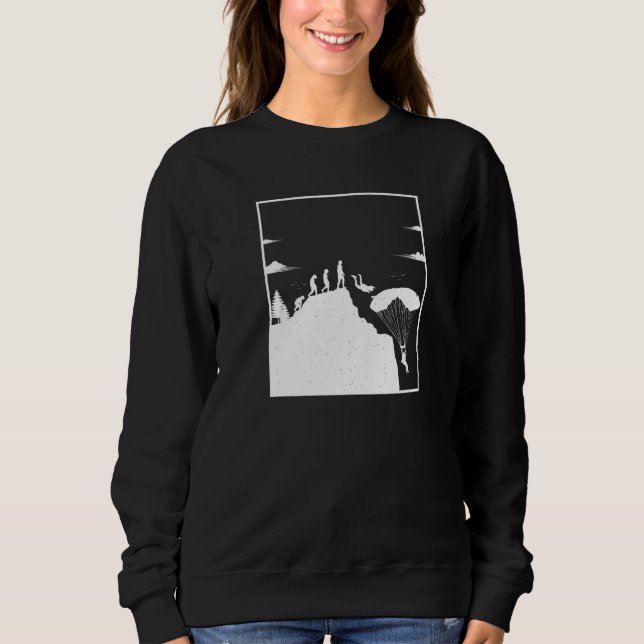 Wingsuit Basejumping Skydiving Evolution Sweatshirt (Front)