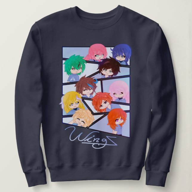 Wingz Multi Character Sweatshirt (Design Front)
