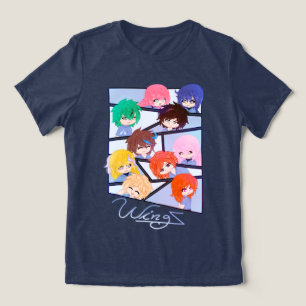Wingz Multi Characters Tri-Blend Shirt