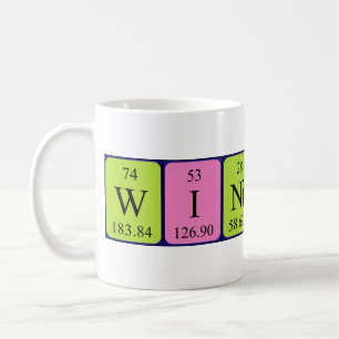 Winifred periodic table name mug