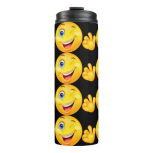 wink and smile thermal tumbler