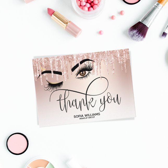 Wink Beautiful Brown Eye with Gold Crown Aftercare Referral Card (Creator Uploaded)