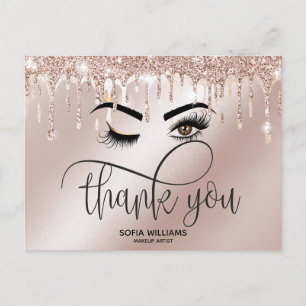 Wink Beautiful Brown Eye with Gold Crown  Postcard