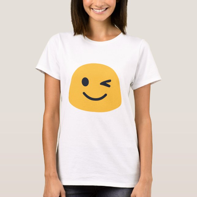 Wink Emoji T-Shirt (Front)