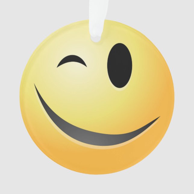 WINK FACE ORNAMENT (Front)