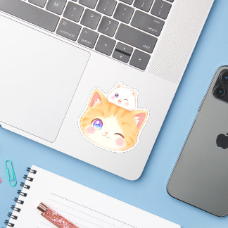 Winking Duo: Cat and Hamster