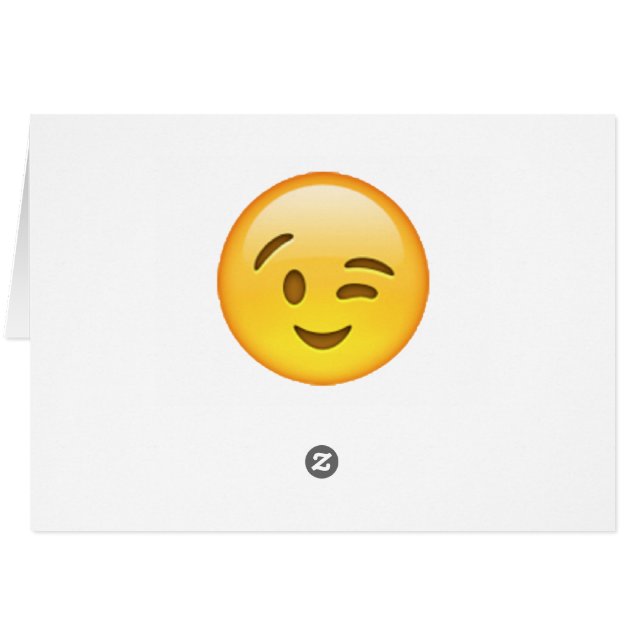 Winking - Emoji (Back Horizontal)