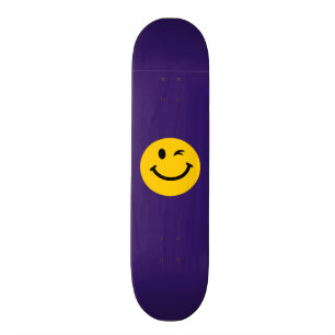 Winking face skateboard