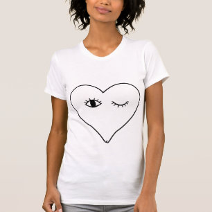 Winking Heart Face Tshirt