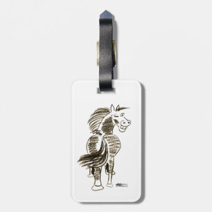 Winking Horse Good Luck! Luggage Tag