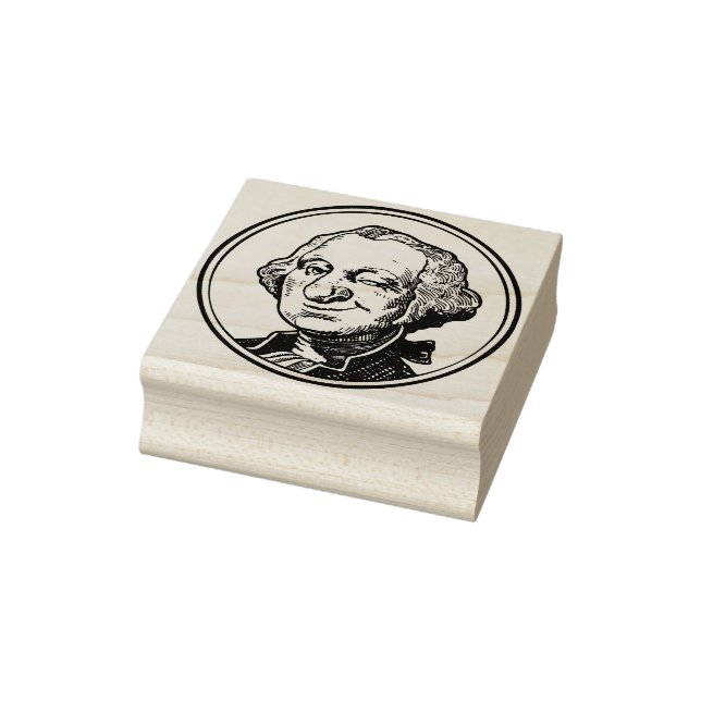 Winking Man Rubber Stamp (Stamp)