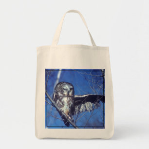 Winking owl tote bag