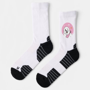 Winking Seal Wearing a Bandanna Throwing Shaka Sig Socks