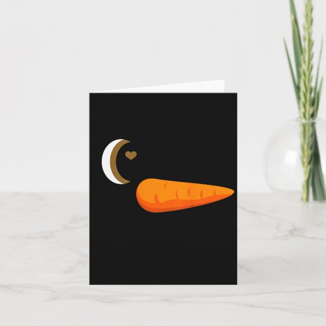 Winking Snowman Ornament Eyelashes Christmas Costu Card (Front)