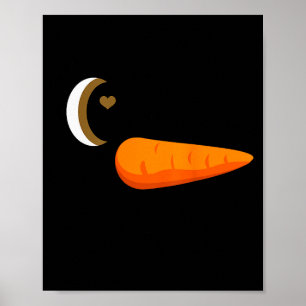 Winking Snowman Ornament Eyelashes Christmas Costu Poster