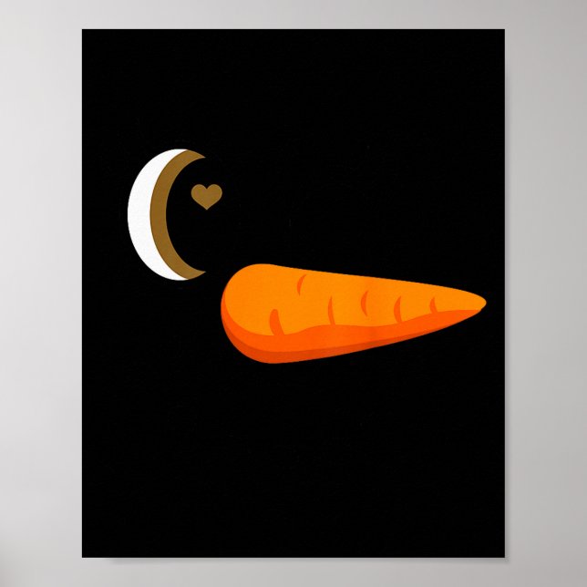 Winking Snowman Ornament Eyelashes Christmas Costu Poster (Front)