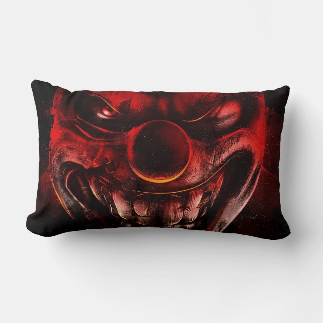 Winky The One Eyed Evil Clown Lumbar Cushion (Front)
