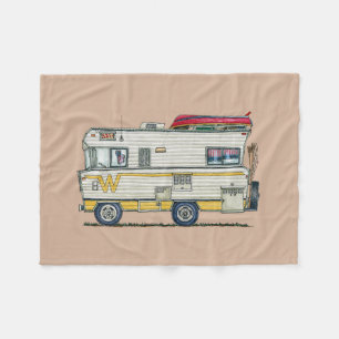 Winnebago Camper RV Apparel Fleece Blanket