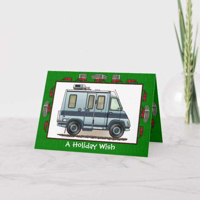 Winnebago Lasharo Camper RV Holiday Wish Card (Front)