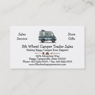 Winnebago LeSharo Camper RV Business Card