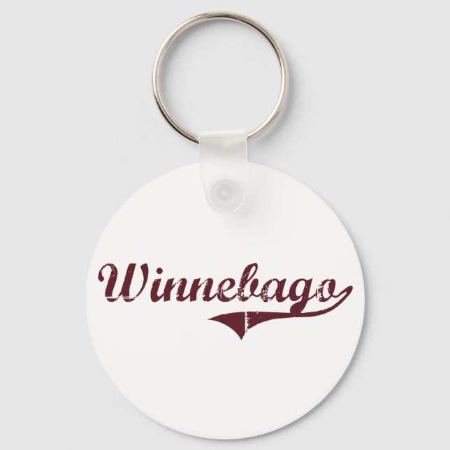 Winnebago Minnesota Classic Design Key Ring (Front)