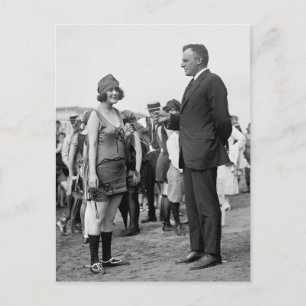 Winner at the Beach, 1920s Postcard