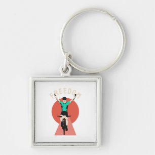 Winner Biker Retro Style Freedom Key Ring