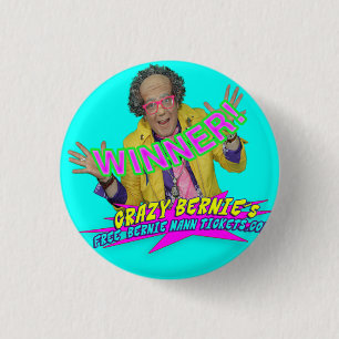 WINNER! Button! 3 Cm Round Badge