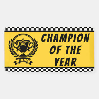 Winner Champion of the Year Banner | Custom Trophy