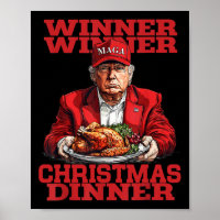 Winner Chritsmas Dinner Santa Trump Xmas Thanksgiv