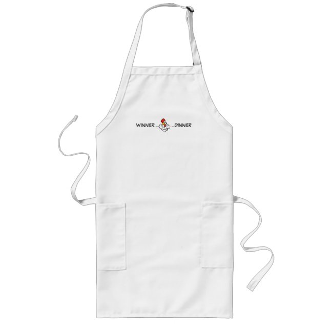 "Winner Dinner" Grill Gear Olympian Effort Designs Long Apron (Front)