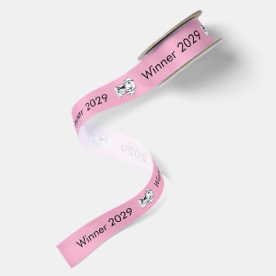 Winner Dog Show gift wrapping Satin Ribbon