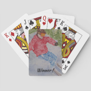 Winner DOWNHILL SKIER PLAYING CARDS