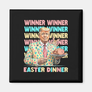 Winner Easter Dinner Days Trumps Bunny Rabbit Resu Magnet