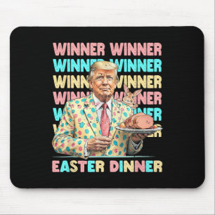 Winner Easter Dinner Days Trumps Bunny Rabbit Resu Mouse Pad