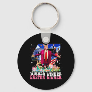 Winner Easter Dinner Trump Bunny Hunt Eggs Happy E Key Ring