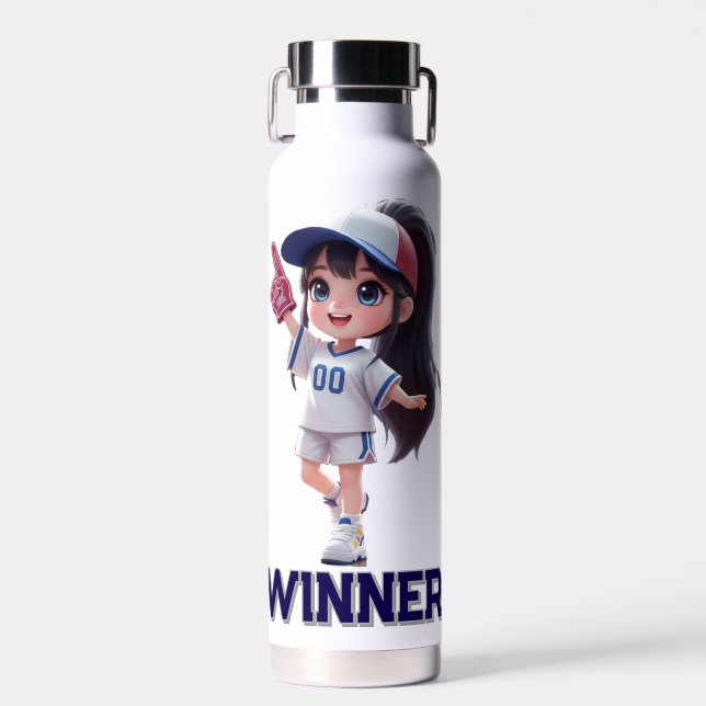 winner fan sports dall water bottle (Front)