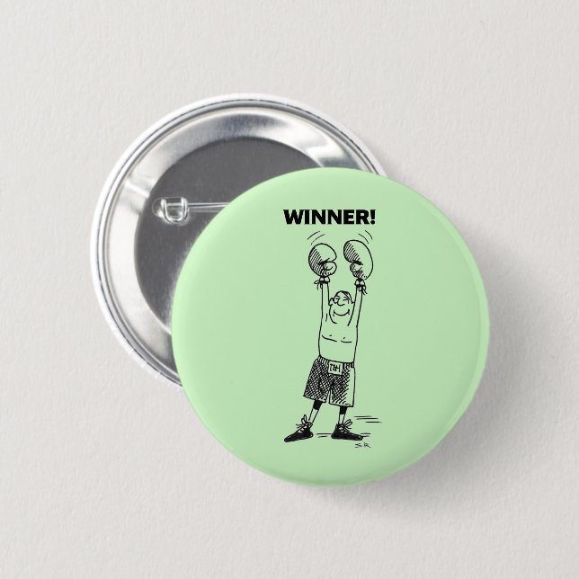 Winner green button (Front & Back)